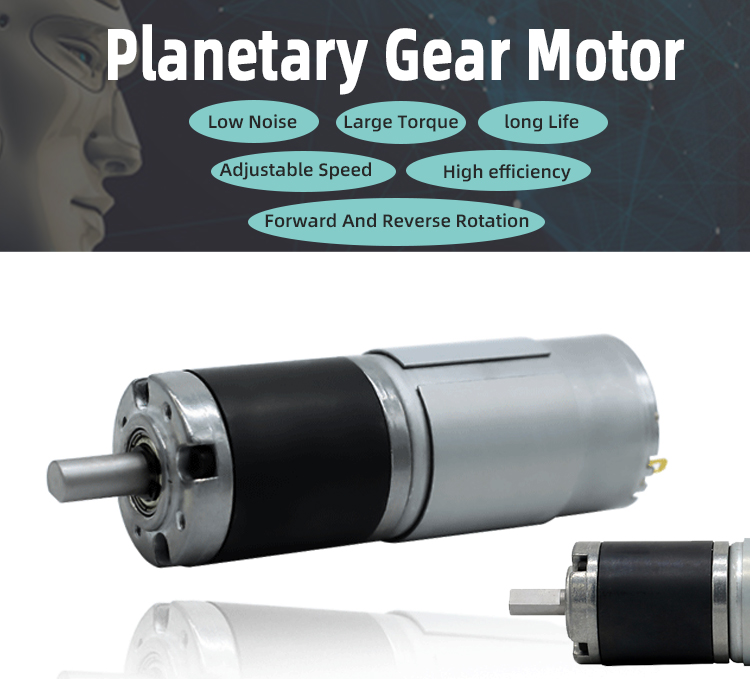 TS-PGM36-555-1280 Motorreductor planetario de CC 12 V 24 V