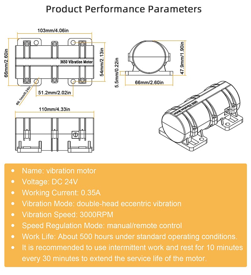 3650 Vibration Motor