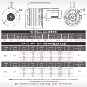 F6364 Outrunner BLDC-Motor