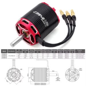 Motor sem escova C3548-V2 Outrunner RC