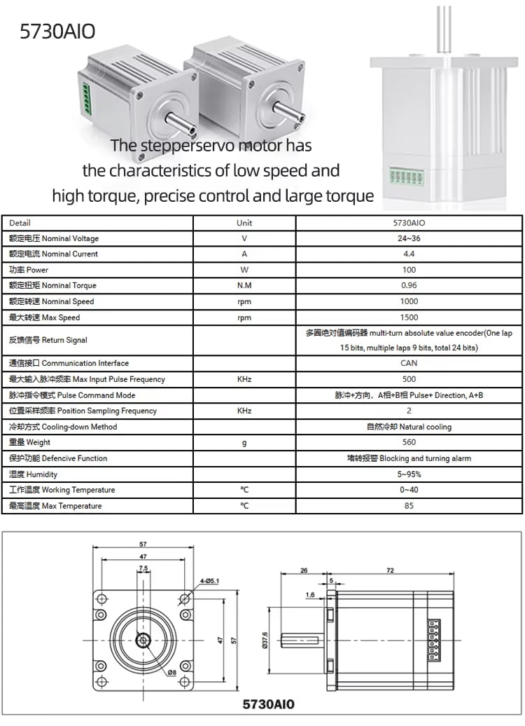 5730AIO Stepper Motor